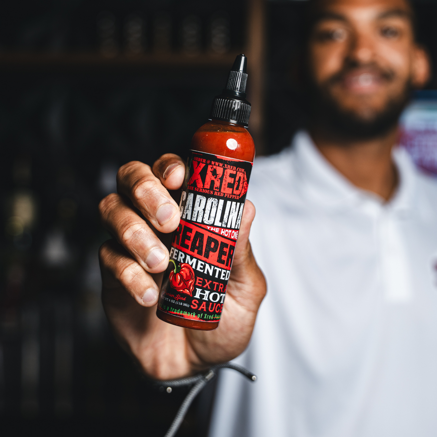 Xred's Carolina Reaper Extra Hot Sauce with Cane Vinegar 4.6oz.