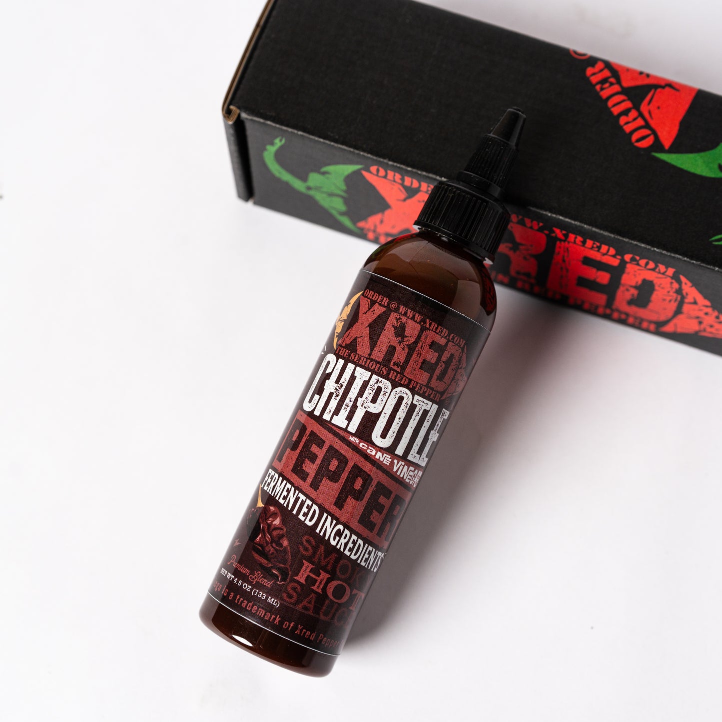 Xred's New Chipotle Smoky Hot Sauce With Cane Vinegar 4.5oz