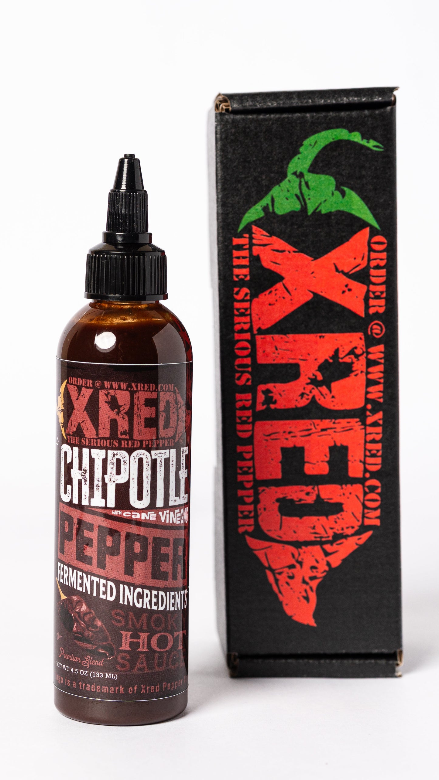 Xred's New Chipotle Smoky Hot Sauce With Cane Vinegar 4.5oz