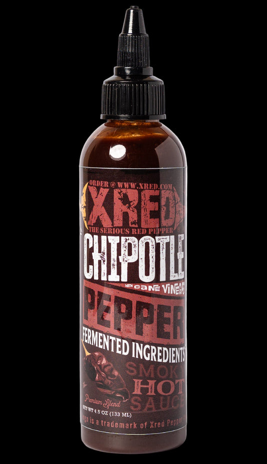 Xred's New Chipotle Smoky Hot Sauce With Cane Vinegar 4.5oz