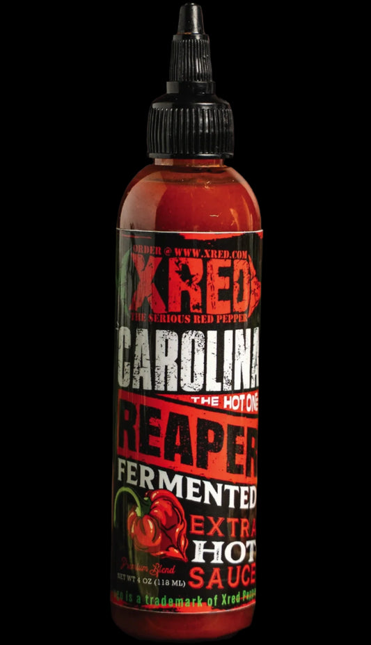 Xred's Carolina Reaper Extra Hot Sauce with Cane Vinegar 4.6oz.